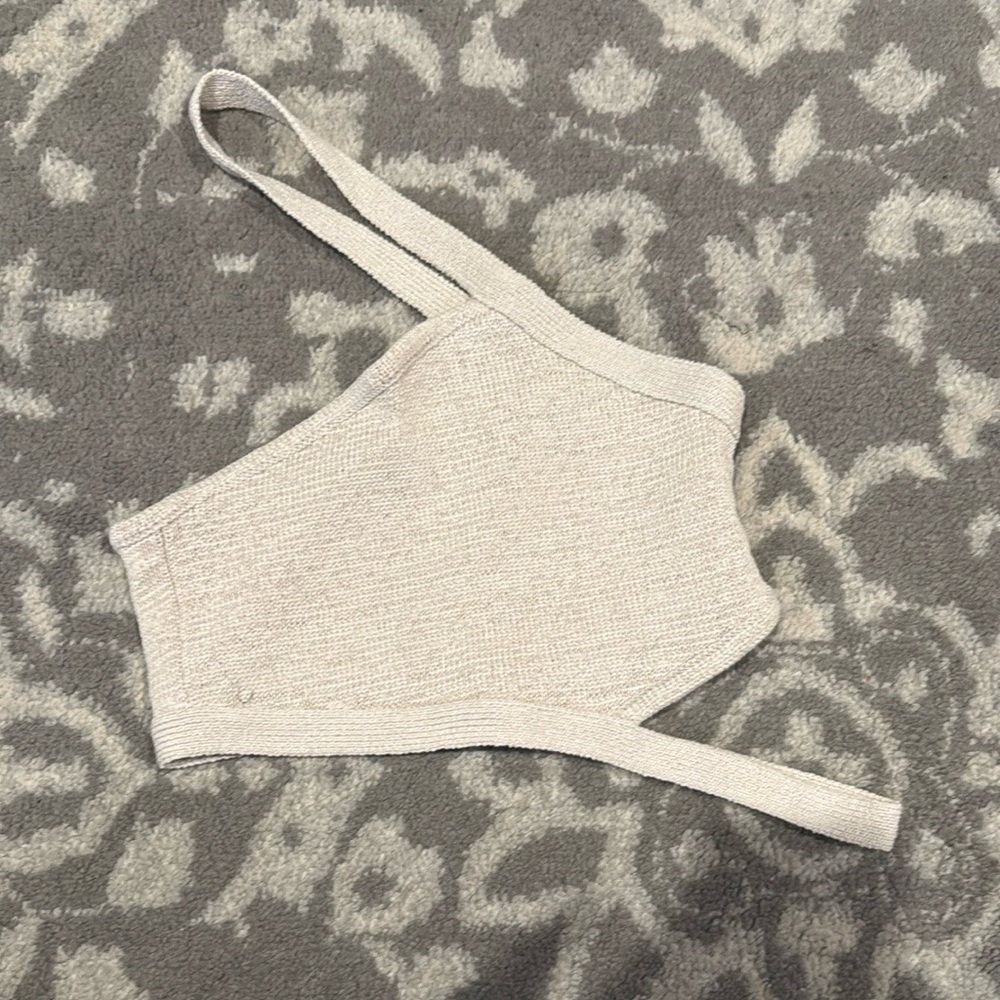 Cult Gaia Sanura Knit Top Off-White M